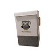 thumbnail image 2 of GROWTH TANK Cotton Linen Collapsible Storage Bin Folding for Laundry Clothes Living Room Owl, 2 of 9
