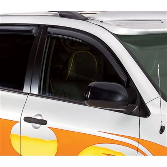Fits 2015-2023 Ford Edge Auto Ventshade Rainguard 194930 Ventvisor; Aerodynamic Design; In-Channel; Smoke; Acrylic; Set of 4