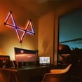 thumbnail image 2 of Mistaha 2024 New Model DIY RGB Splicing Wall Light Lines with Music Sync and Dynamic Light Effects - Modern Atmosphere LED Decor Light Bars for Home Theater, Bedroom, Living Room - Black, 2 of 6