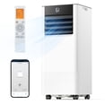 thumbnail image 1 of SIMZLIFE 10000 BTU Portable Air Conditioner with WIFI and Remote Control,Small AC Unit with Dehumidifier and Fan for Rooms up to 550 Sq. Ft., White, 1 of 9