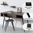 thumbnail image 3 of 4 Pcs 16 Inch Heavy Duty Matte Black Metal Slant Angled Tapered Legs Set For Furniture, Mid Century Modern Style Feets For Coffee Table Couch Sofa Cab, 3 of 5