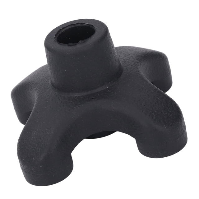 Cane Quad Base, Cane Tip 4 Prong Shock Absorbing ABS Rubber for Stability for 19mm Canes