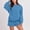 Blue#02, variant on TIMIFIS Women 2 Piece Outfits Sweatsuit Round-Neck Long Sleeve Tops Matching Shorts Sets Casual Cozy Tracksuit Set - Spring/Summer