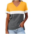 thumbnail image 2 of T-shirt Décontracté Mode Femme Imprimé Galaxie Astral Col en V Manches Courtes, 2 of 9