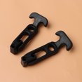 thumbnail image 5 of KAKOWELY Car Tail Box Buckle 2pcs Stainless Steel Car Tail Box Buckle Hood Lock Bumper Trim Lock Rear Tail Box Retractor Cover Lock Universal Clip Car Automobile Repacking Clip A78-1 (Black), 5 of 5