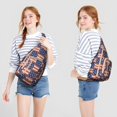 thumbnail image 3 of Modern Art Sling Backpack - Museum-Worthy Print Crossbody Bag, Fashion Forward Design, 3 of 4