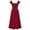 Red, variant on HNMKIU Elegant Corset Dress Women's Lace Midi Dress Gothic Black,S