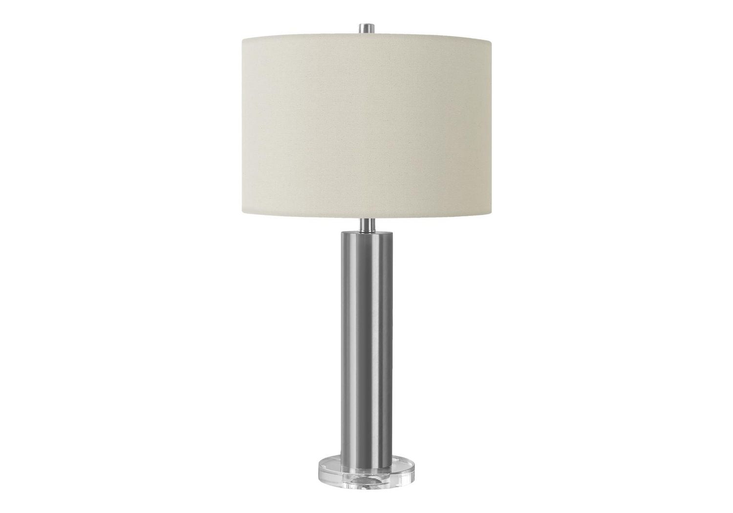 Monarch Specialties  Luminaire, 28"h, Lampe De Table, Hydridenickel Métal Hydrures, Teinte Ivoire / Crème, Contemporain