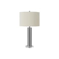 thumbnail image 4 of Monarch Specialties Lighting, 28"h, Table Lamp, Nickel Metal, Ivory / Cream Shade, Contemporary, 4 of 6