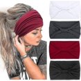 thumbnail image 1 of 4 Bandeaux Larges pour Femmes, Bandeau Élastique pour Filles, Course, Yoga, 1 of 3
