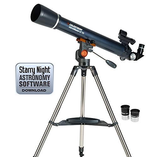 Celestron Astro Master LT 70AZ Réfracteur Sans Outil, Bleu (21074)