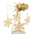 thumbnail image 3 of Abbracc Metal Spinners Rotating Tea Light Candle Holders Candle Stand DIY -Snowflake, 3 of 8