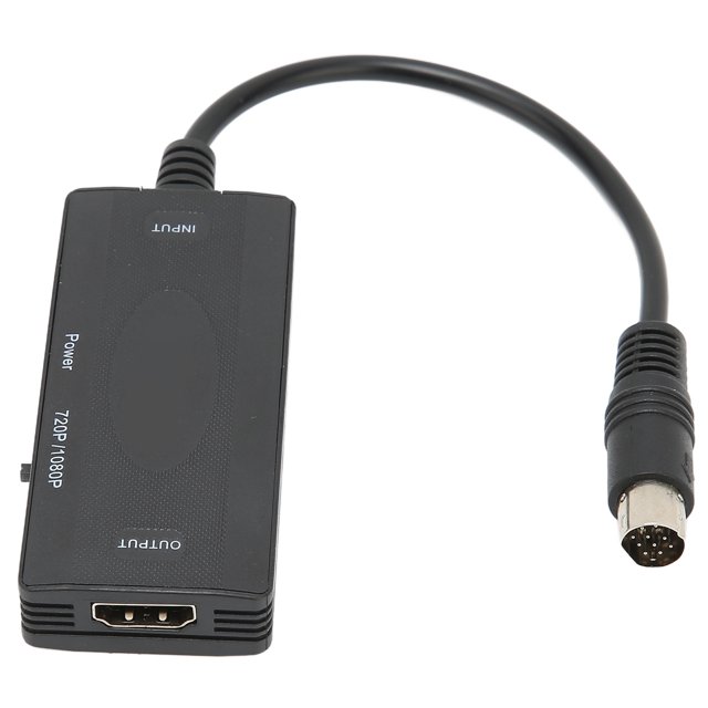 Game Console Converter, Fast 1080P Drive Free for SS Adapter Stable for HDTV