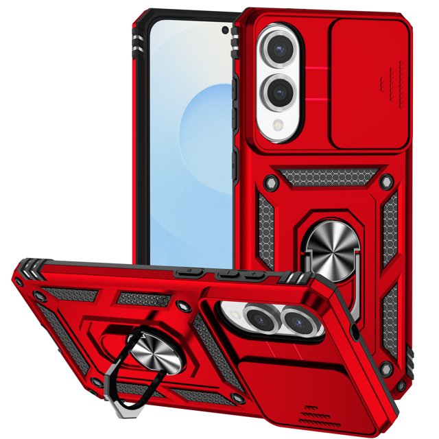 TYJKeJi Case with Stander Holder Kickstand Drop Resistant Shockproof Case For Samsung Galaxy S25 Edge