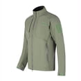 thumbnail image 4 of LSLJS Outdoor Skin Soft Warm Fleece Sports Stand-up Collar Men's Jacket( Army Green, S), 4 of 9