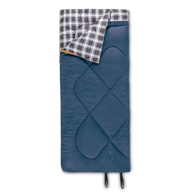 Ozark Trail 5C Sleeping Bag, 75"(L) x33" (W), Temp Rating +41℉/+5℃, Polyester Fabric, Blue