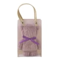 thumbnail image 1 of Purple High Density Bear Towel 35X75Cm Coral Fleece Soft Bath Towel For Gift Personal Use And Spa, 1 of 7