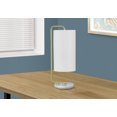 thumbnail image 1 of Monarch Specialties Lighting, 20"h, Table Lamp, White Marble, Ivory / Cream Shade, Contemporary, 1 of 5