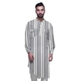 thumbnail image 1 of Atasi Kurta Traditionnel en Rayonne Imprimée à Col Mandarin pour Hommes Chemise Décontractée, 1 of 6