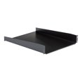 thumbnail image 2 of StarTech.com 2U Fixed Server Rack Mount Shelf, 22in Deep Steel Universal Cantilever Tray for 19" AV/Data/Network Equipment Rack with Cage Nuts & Screws, 50lbs Weight Capacity, 22" Deep - 2U Network Rack Shelf (CABSHELF22) - Rack shelf - black - 2U - 22" - for P/N: RK12OD2, RK2433BKM, RK2537BKM, RK3236BKF, RK4236BKB, RK4242BK24, RK4242BK30, 2 of 7