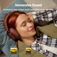 thumbnail image 2 of Edifier Écouteurs Antibruit Bluetooth Actifs, 92 H d'Autonomie, Audio Haute Résolution Certifié, Recharge Rapide - Brun, 2 of 7