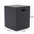 thumbnail image 2 of taoruifang Support de Réservoir de Propane mgo Table d'Appoint pour Foyer au Gaz, Carré Gris Foncé 20 Pouces H, 2 of 9