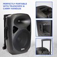 thumbnail image 3 of LyxPro Haut-Parleur à Batterie Rechargeable Active PA 12 Pieds', Bluetooth, MP3, USB - Noir, 3 of 9