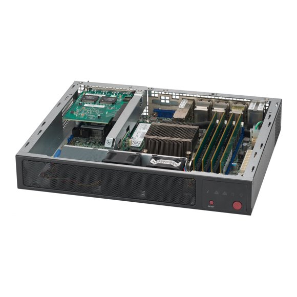 Supermicro SCE300 - Rack-mountable 1U - FlexATX - black