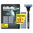thumbnail image 1 of Gillette Mach3 Razor for Men, 10 Blade Refills, 1 of 2