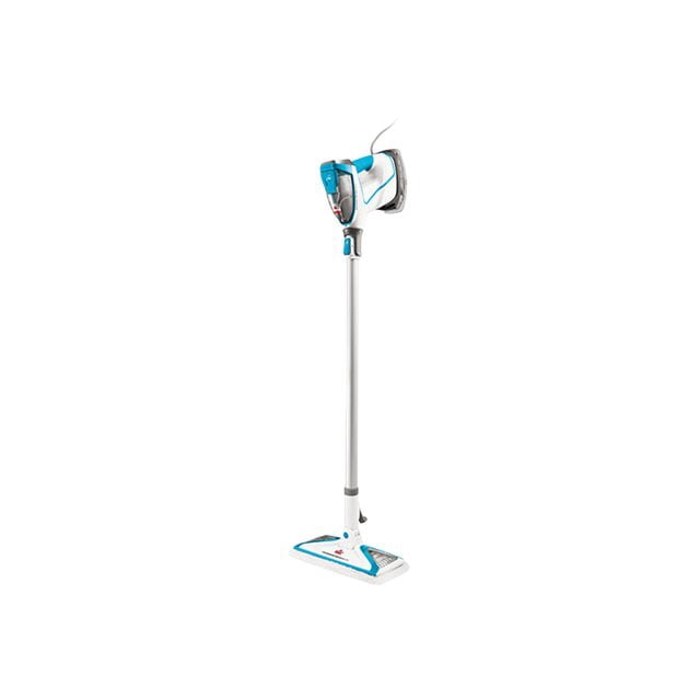 BISSELL PowerFresh Slim 2075 Nettoyeur à Vapeur en Blanc et Bleu, Doté d'Un design Mince en Bâton avec une Tête de Vadrouille Pivotante. la Fonctionnalité 3-en-1 Comprend une Vadrouille à Vapeur Verticale, une Baguette d'Extension et un Nettoyeur à Vapeur Portatif. Idéal pour les Planchers de Bois Franc Scellés, les Espaces Étroits et Équipé d'Un Gâchette à Vapeur à la Demande et d'Une Trousse d'Outils Intégrée.