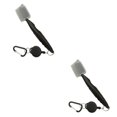 thumbnail image 1 of Ruiboury Golf Club Brush Portable Handheld Replacement Double-sided Ball Shoe Brushes Black with Lid 2Set, 1 of 6