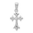 thumbnail image 1 of Pendentif Croix en Zircon Cubique Plaqué Rhodium en Argent Sterling 925, 1 of 2