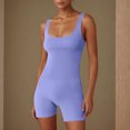 thumbnail image 2 of Yuyuzo Women Workout Jumpsuits Ribbed Square Neck 1 Piece Seamless Tank Top Sleeveless Rompers, 2 of 5