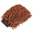 thumbnail image 1 of Unique Bargains Large Double-Side Microfiber Soft Chenille Dusting Wash Mitten Brown, 1 of 5