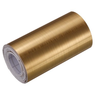 Unique Bargains Peel and Stick Decorative Tape Self Adhesive 3.15'W x 16.4'L Gold Tone brushed (Thickened Style)