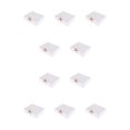 thumbnail image 2 of QualitChoice 10 Pieces Paper Gift Packaging Box with Ribbon Wedding Ceremony Engagement Cookie Candy Packing Case Portable Favor Boxes White 31x26x8cm White 27x20x8cm, 2 of 6