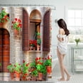 thumbnail image 2 of Shower Curtain 70x70 Inch With 12 Plastic Hooks Waterproof Shower Curtain Bathroom Heavy Side Shower Curtain Machine Washable Quick Dry, 2 of 6