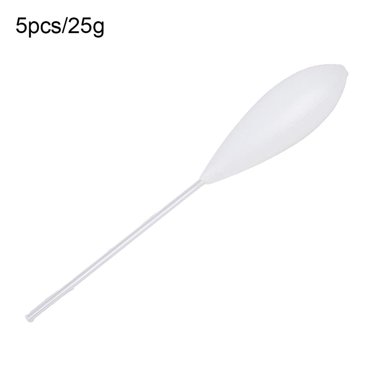 5 Pcs Flotteur de Pêche en Acrylique Flotteurs tube Flottant Flotteurs et Flotteur Bombarda Flotteur de Pêche 15/20/25/30/40g Leurre de Mer Flotteur de Pêche