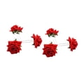 thumbnail image 4 of relayinert 6pcs ABS Fleur de Mariage avec une Large Application et Tenir Solide Fleur de Mariée Épingles à Cheveux Rouge 5Set, 4 of 6