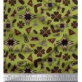 thumbnail image 1 of Soimoi Poly Georgette Fabric Flower Artistic Printed Fabric 1 Yard 52 Inch Wide, 1 of 3