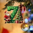 thumbnail image 3 of Nilvkv 26 Letters Christmas Tree Decoration Pendant Christmas Tree Ornaments Personalized DIY Christmas Ornaments Christmas Decoration Xmas Tree Hanging Decor Feature, 3 of 5