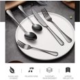thumbnail image 2 of EcoNesxp Stainless Steel Black Cutlery Unique Design Portable Travel Cutlery Set with Box, 2 of 5