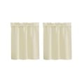 thumbnail image 1 of pdqouc 2PCS Solid Color High Precision Through The Rod Small Curtain American Shade Decoration Kitchen Coffee Short Curtain for Windows Doors Shades for Home Nursery Bedroom Kitchen Bathroom, 1 of 3