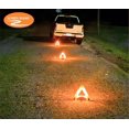 thumbnail image 4 of Emergency Warning Triangle by Lumen Wand Store for Road Side Safety, Vehicle Breakdown, and Hazard Marking - Internal LED Illumination Combined with External Reflectivity,, 4 of 4