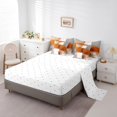 thumbnail image 3 of YST 7-Piece Orange White Gray Oil Painting Comforter Set, Full – Ombre Gradient, 3 of 4