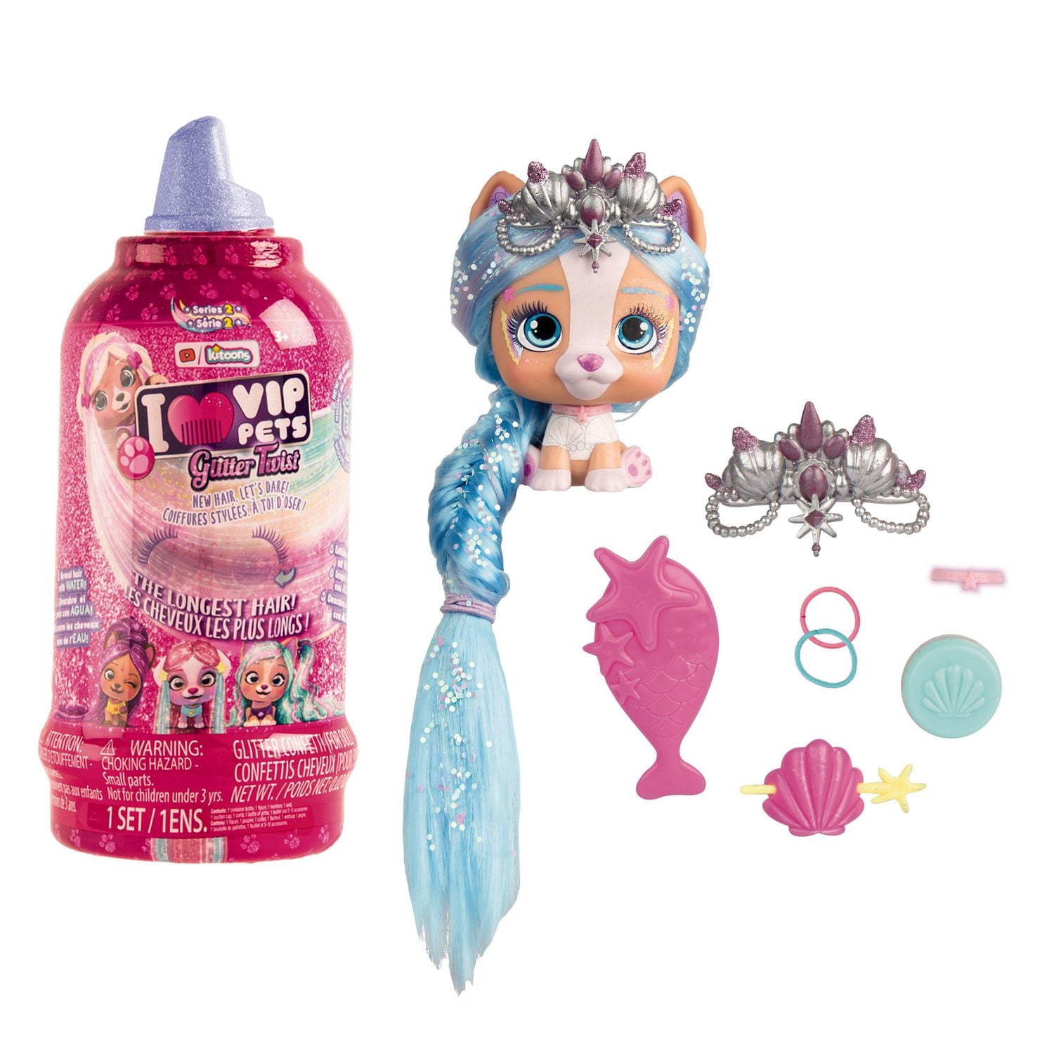 VIP Pets - Poupée surprise aux cheveux à révéler