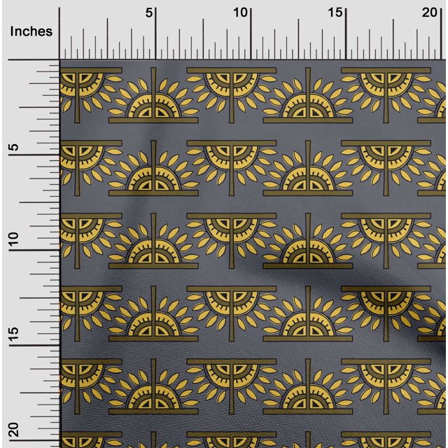 oneOone Tissu Polyester Lycra Tissu à Imprimé Floral en Blocs BTY 56 Pouces de Large