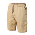 thumbnail image 3 of Birdeem Mens Plus Size Cargo Shorts Multi-Pockets Relaxed Summer Beach Shorts Pants, 3 of 7
