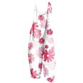 thumbnail image 1 of Pisexur Femmes Summer Casual Combinaisons Dressy Hawaii Imprimé Manches Spaghetti Sangle Réglable Shorts Amples Combinaison avec Poches, 1 of 5