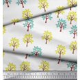 thumbnail image 2 of Soimoi Tissu Modal Satin Imprimé Arbre au Mètre 42 Pouces de Large, 2 of 3